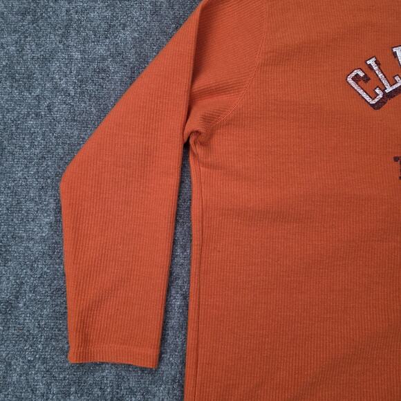 Clemson Tigers Shirt Mens 2XL Orange Champion Long Sleeve Crewneck NCAA Football - Picture 9 of 16